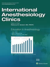 International Anesthesiology Clinics