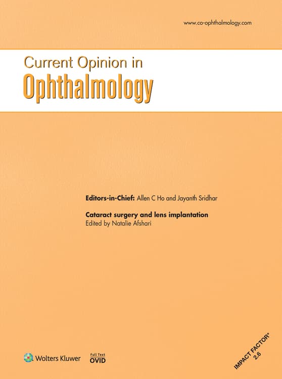 Current Opinion in Ophthalmology Online