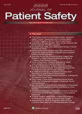 Journal of Patient Safety Online