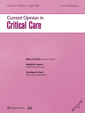 Current Opinion in Critical Care Online