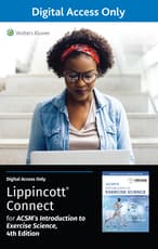 ACSM’s Introduction to Exercise Science 4e Lippincott Connect Standalone Digital Access Card