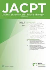 Journal of Acute Care Physical Therapy Online