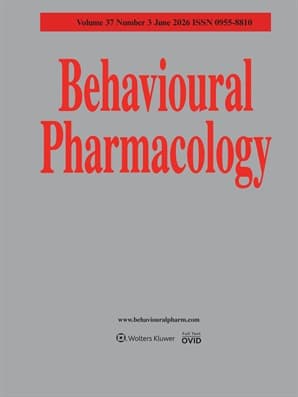 Behavioural Pharmacology