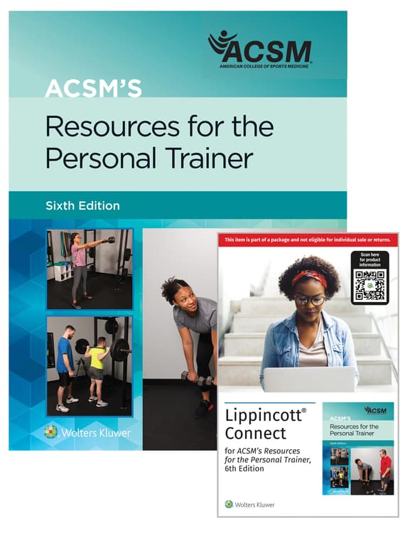ACSM's Resources for the Personal Trainer 6e Lippincott Connect Print Book and Digital Access Card Package