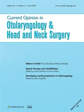 Current Opinion in Otolaryngology & Head and Neck Surgery Online