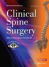 Clinical Spine Surgery