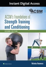 ACSM's Foundations of Strength Training and Conditioning 2e Lippincott Connect Instant Digital Access