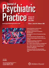 Journal of Psychiatric Practice Online Only
