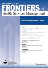 Frontiers of Health Services Management