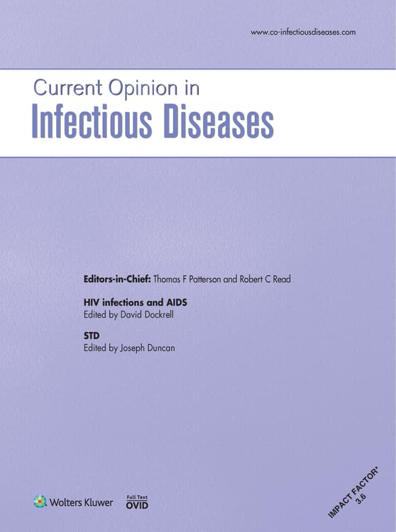 Current Opinion in Infectious Diseases Online