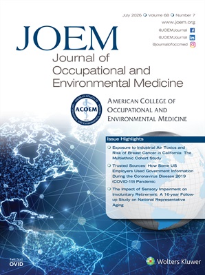 Journal of Occupational and Environmental Medicine Online
