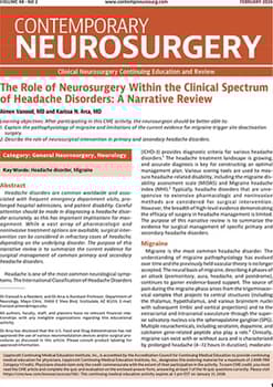 Contemporary Neurosurgery