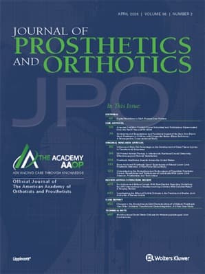 Journal of Prosthetics and Orthotics Online