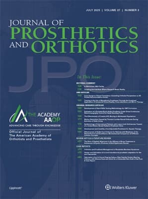 Journal of Prosthetics and Orthotics Online