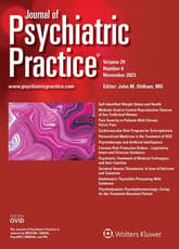 Journal of Psychiatric Practice Online Only