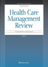 Health Care Management Review Online