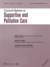 Current Opinion in Supportive and Palliative Care Online