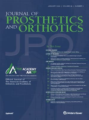 Journal of Prosthetics and Orthotics Online
