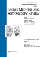 Sports Medicine and Arthroscopy Review Online