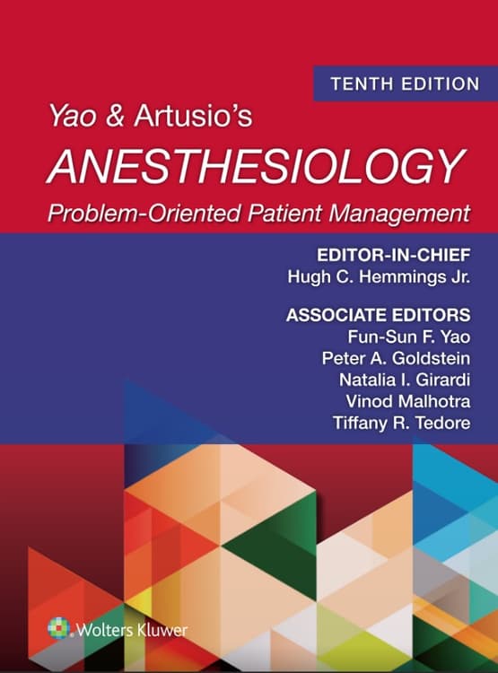Yao & Artusio's Anesthesiology