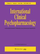 International Clinical Psychopharmacology