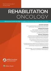 Rehabilitation Oncology Online