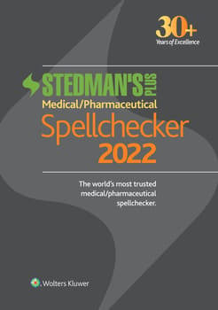 Stedman's Plus 2022 Medical/Pharmaceutical Spellchecker (Single User Download)