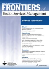 Frontiers of Health Services Management