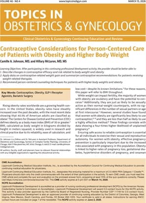 Topics in Obstetrics & Gynecology Online