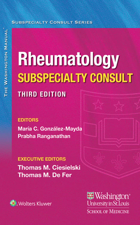 Washington Manual Rheumatology Subspecialty Consult