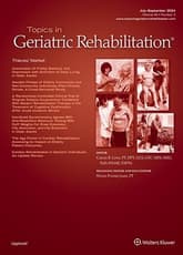 Topics in Geriatric Rehabilitation Online