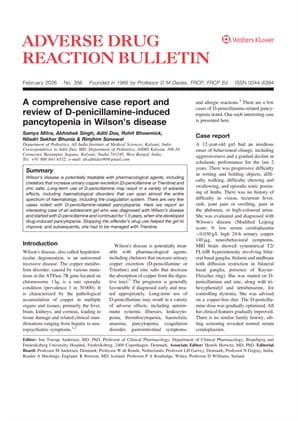 Adverse Drug Reaction Bulletin