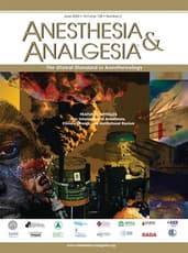 Anesthesia & Analgesia