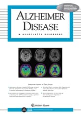 Alzheimer Disease and Associated Disorders Online