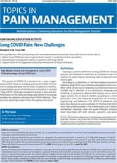Topics in Pain Management Online