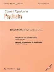 Current Opinion in Psychiatry Online