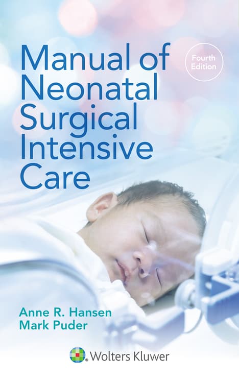 Manual of Neonatal Surgical Intensive Care