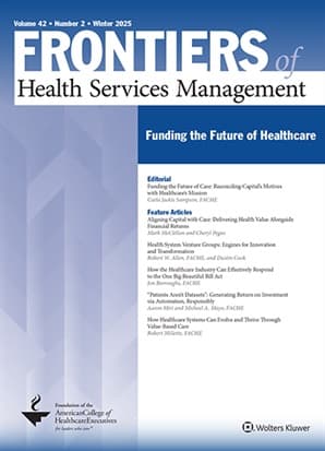 Frontiers of Health Services Management