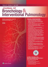 Journal of Bronchology & Interventional Pulmonology Online