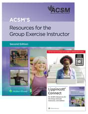 ACSM’s Resources for the Group Exercise Instructor 2e Lippincott Connect Print Book and Digital Access Card Package
