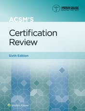 ACSM's Certification Review 6e Lippincott Connect Instant Digital Access