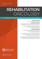Rehabilitation Oncology Online