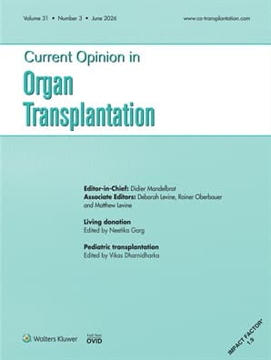 Current Opinion in Organ Transplantation