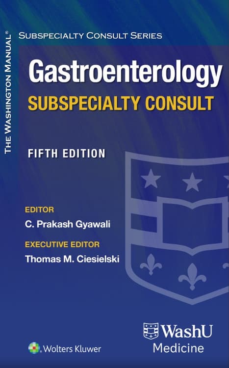 Washington Manual Gastroenterology Subspecialty Consult
