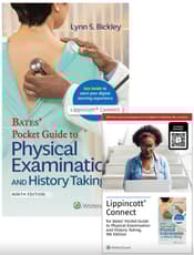 Bates' Pocket Guide to Physical Examination and History Taking, 9e Lippincott Connect Print Book and Instant Digital Access Package