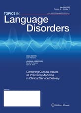 Topics in Language Disorders Online