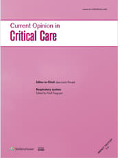 Current Opinion in Critical Care Online