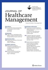 Journal of  Healthcare  Management