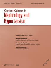 Current Opinion in Nephrology and Hypertension Online