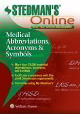 Stedman's Medical Abbreviations, Acronyms & Symbols